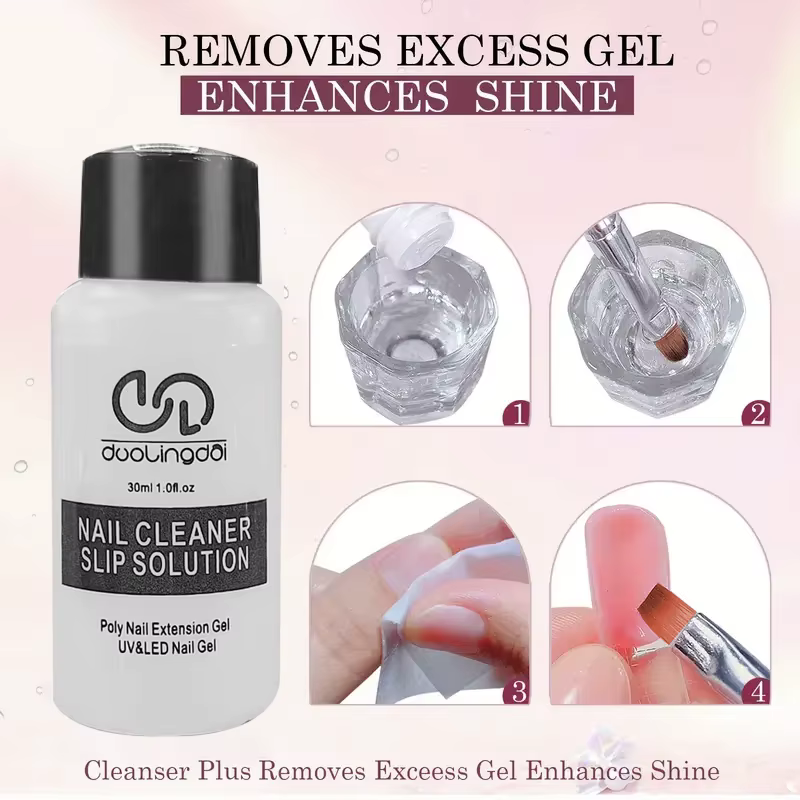 8 pièces/ensemble Poly Extension Gel ensemble Nail Art Polygels Kit clair blanc couleur ongles UV Gel pointe forme