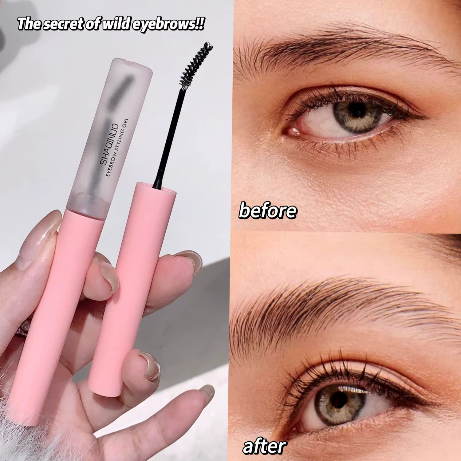 Gel à sourcils 3D, crème de réglage des sourcils sauvages