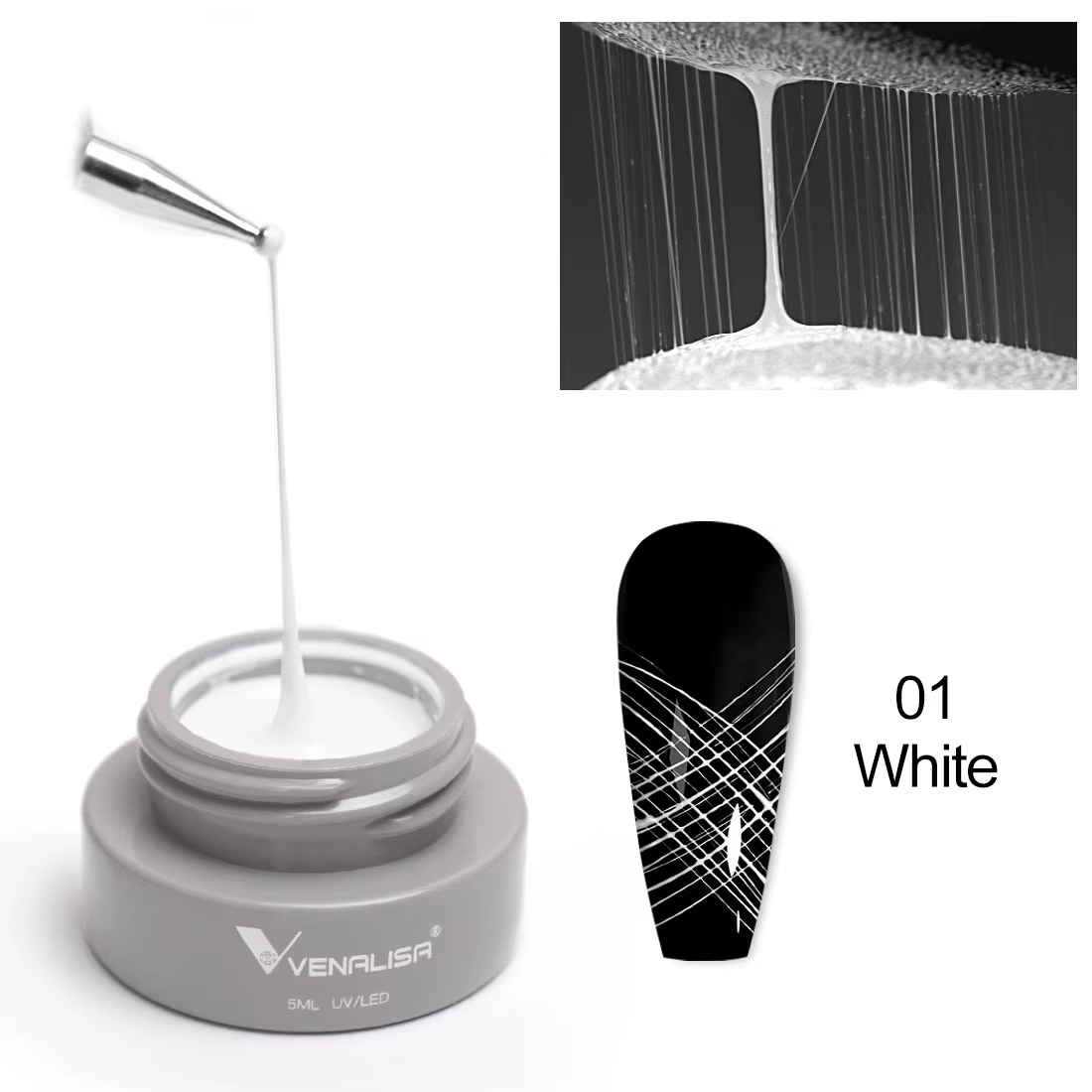 VENALISA Spider Liner peinture Gel nouvelle formule conception rapide couleur or Rose tremper UVLED manucure des ongles