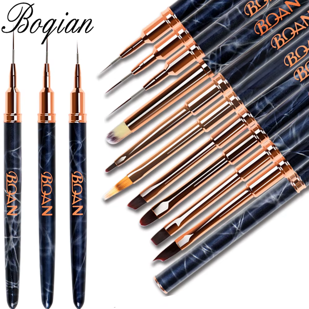 BQAN – brosse à ongles à revêtement marbré
