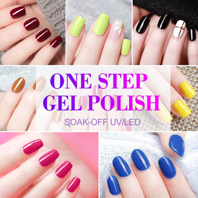 3 en 1 VENALISA une étape vernis à ongles couverture complète magnifique couleur tremper UV LED