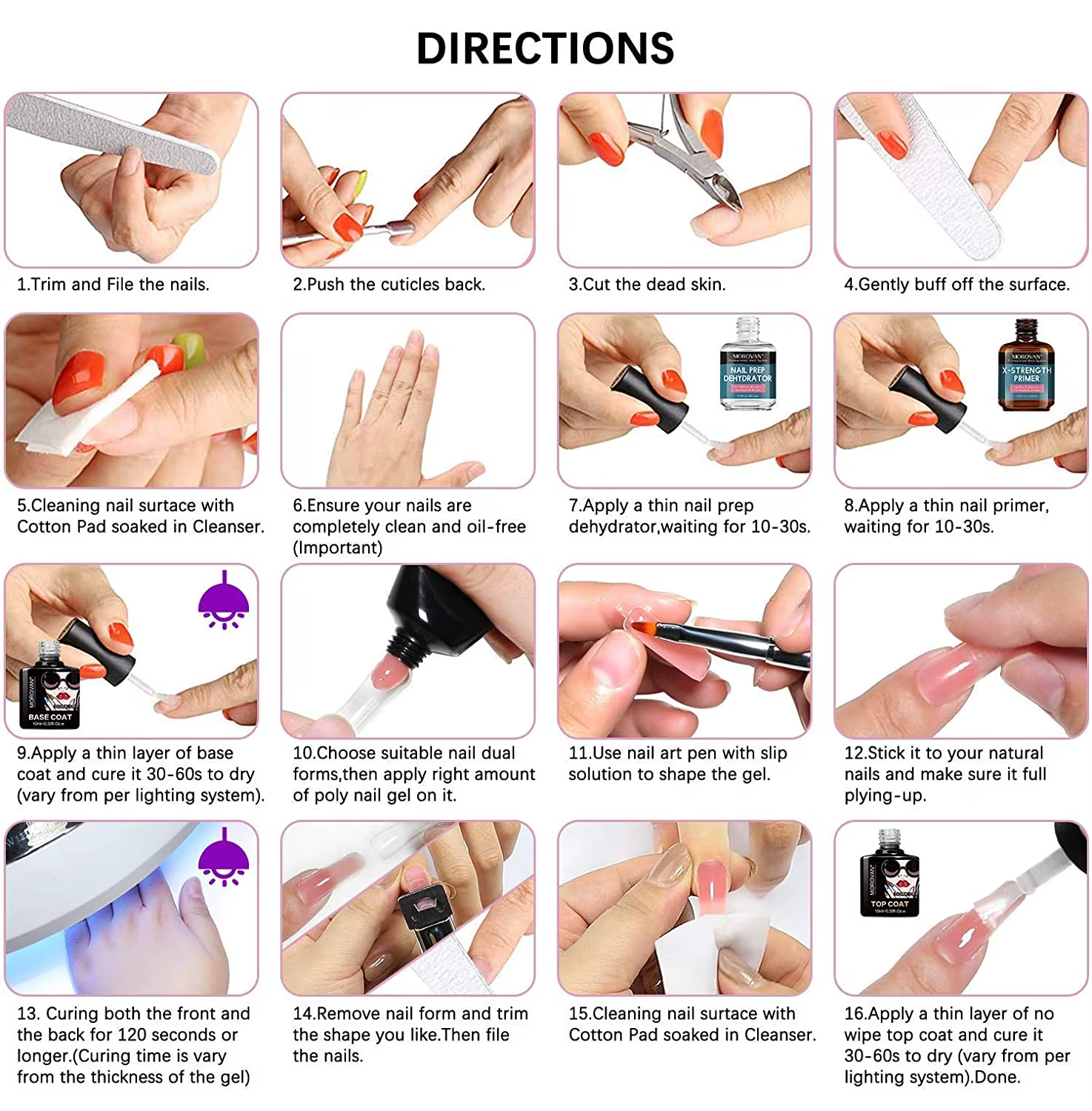 Kit de Gel à ongles en Poly