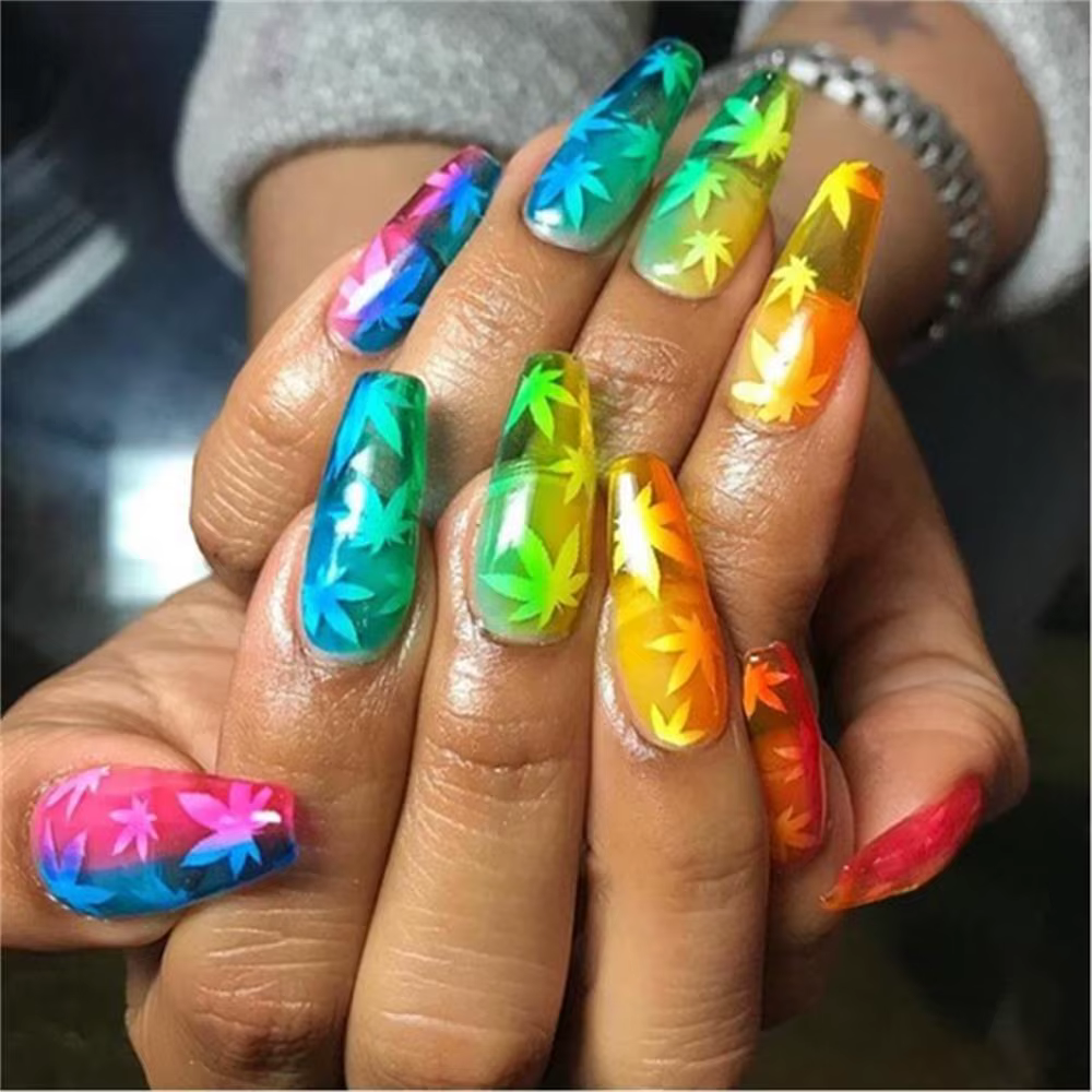 Autocollants adhésifs 3D pour Nail Art