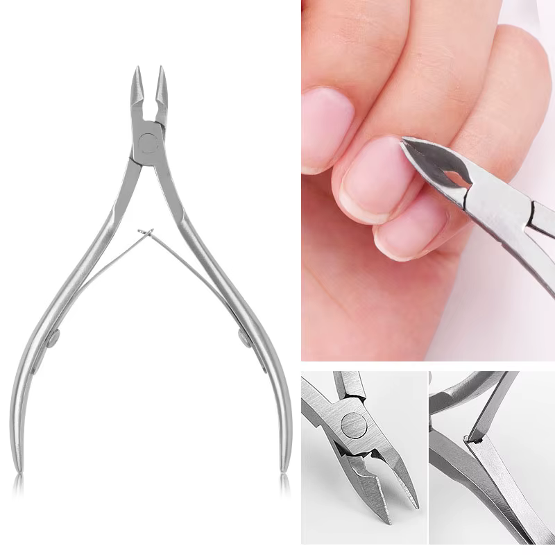 Pince à cuticules professionnelle en acier inoxydable