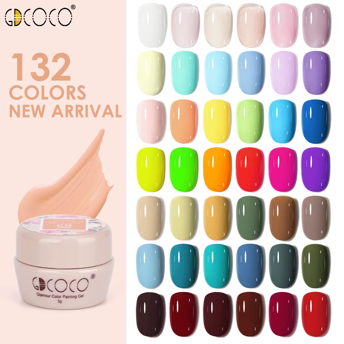 VENALISA métallisé argent miroir couleur or peinture Gel vernis Nail Art GDCOCO tremper UV LED