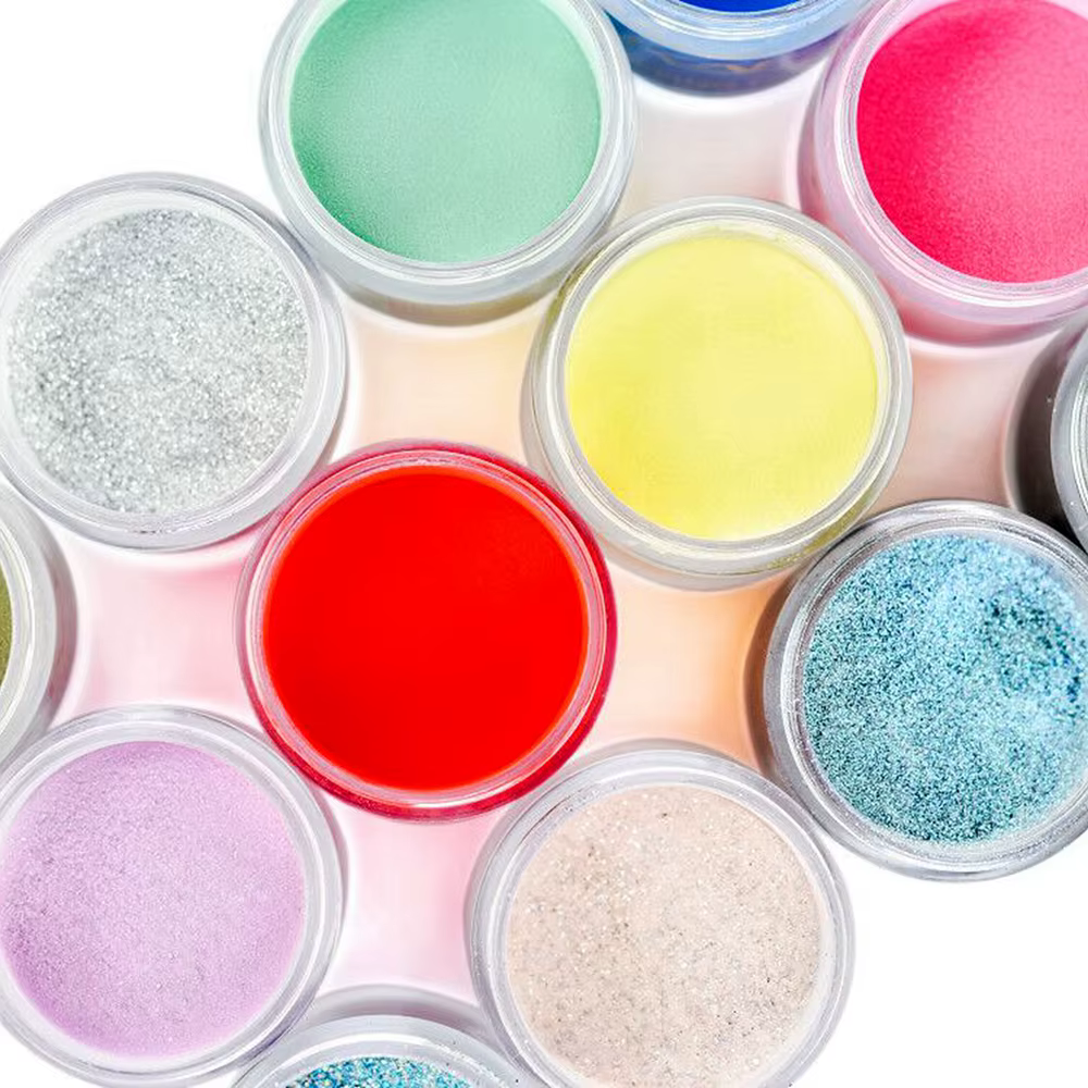 KADS trempage poudre à ongles nu coloré Dip Nail Art paillettes