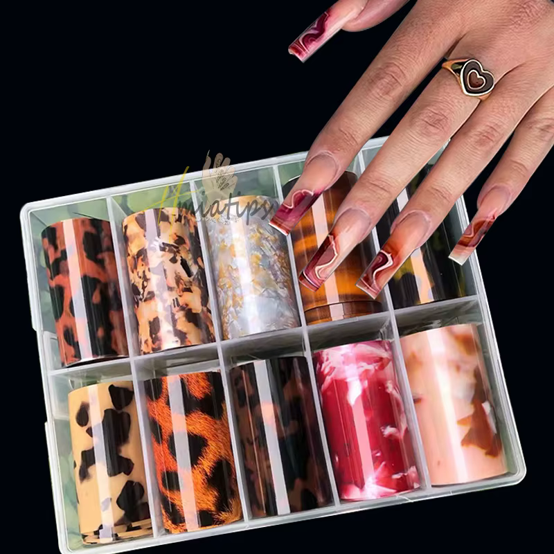 Coquille de tortue ambre ongles