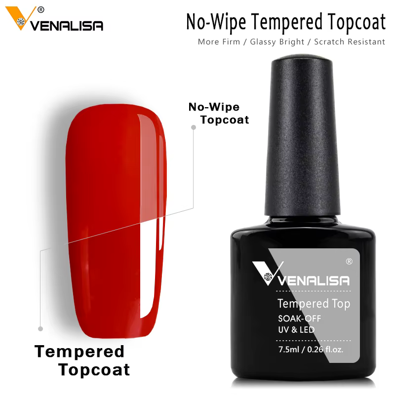 VENALISA – couche de finition pour ongles en verre trempé