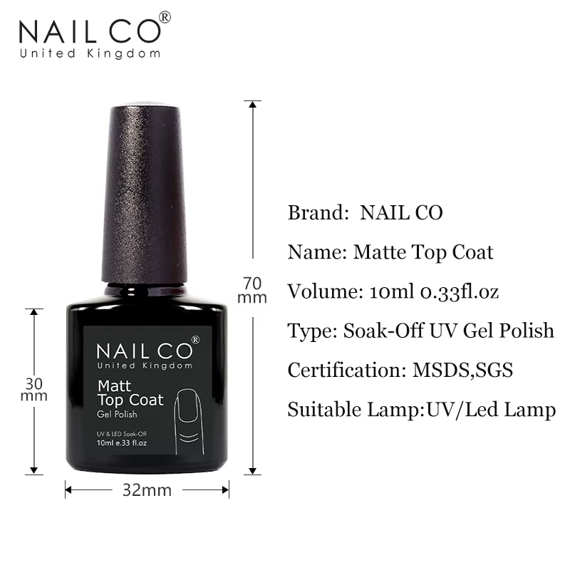 Verhéritage à Ongles en Gel UV Transparent et Mat