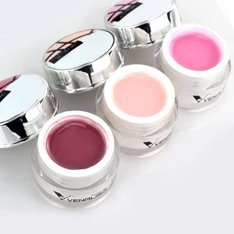 VENALISA Gel d'extension de couleur claire perle Glittle Gel Canni approvisionnement Camouflage fixation gelée Gel pour ongles Gel acrylique auto-nivelant