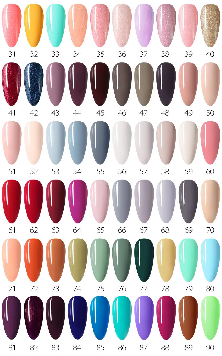 VENALISA vernis à ongles TPO gratuit 60 couleurs couverture complète