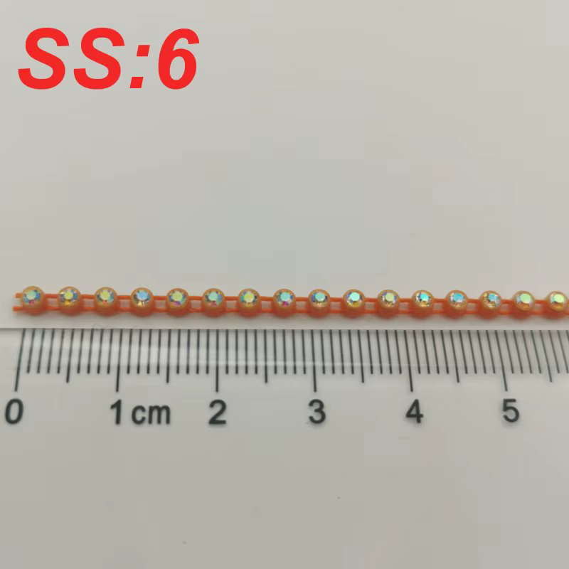 Prix de gros SS6 Strass garnitures bande AB cristal 10Yards Strass