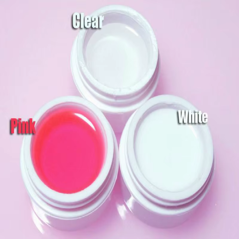 Ensemble d'outils de vernis à ongles gel UV, fournitures d'art d'ongles, rose clair, blanc, document pour choisir, haute qualité, 1 kg