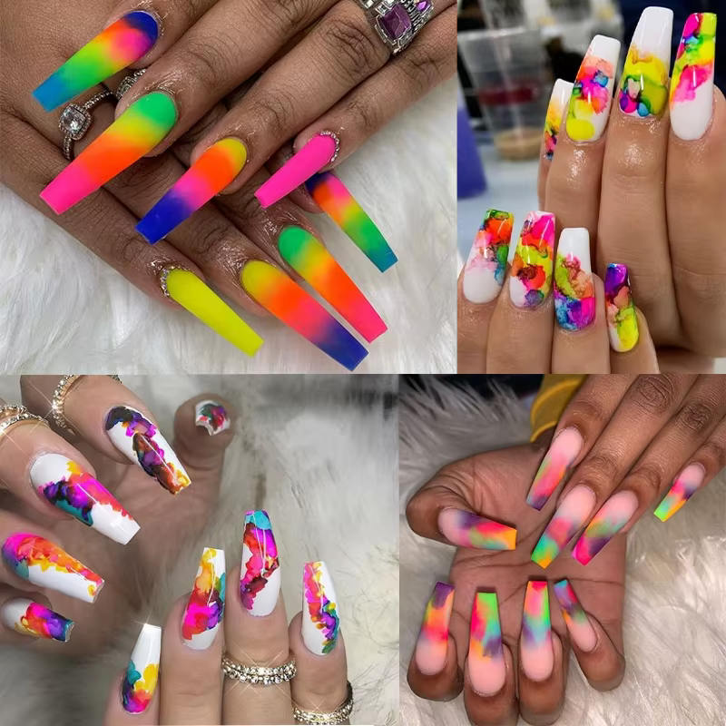 Poudre de Pigment néon fluorescente pour ongles