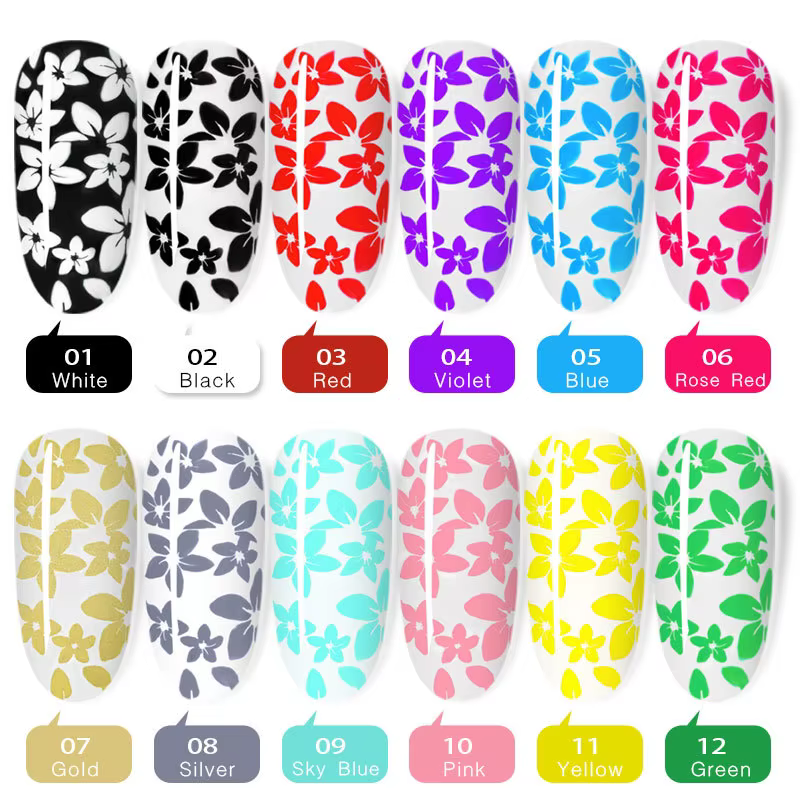 Verhéritage à Ongles Gel d'Estampage