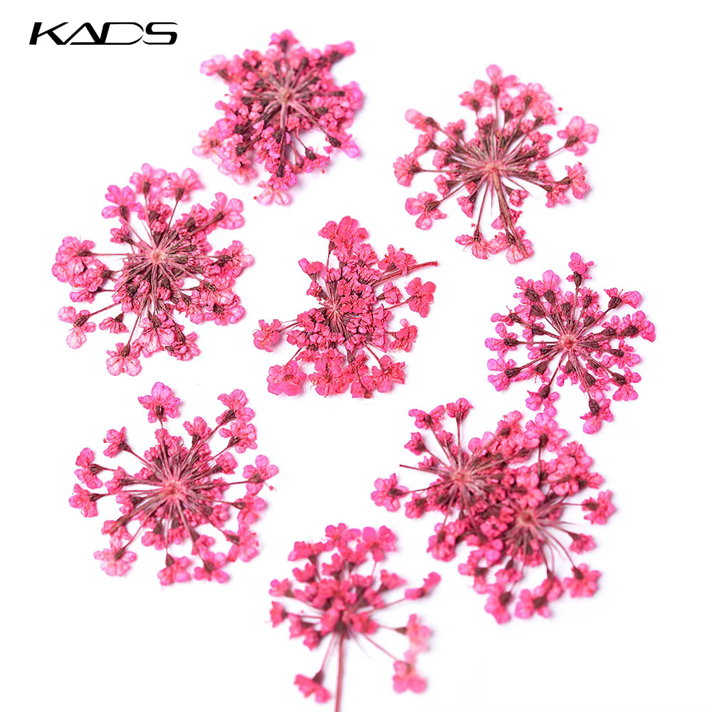Fleurs séchées en 3D pour décoration des ongles