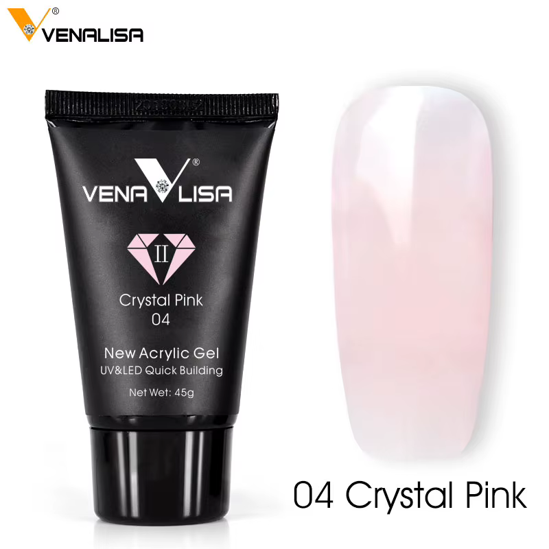 VENALISA Gel acrylique 45g gelée rose Poly Gel pour ongles manucure Extension Semi permanente tremper le Gel de construction UV Gel français