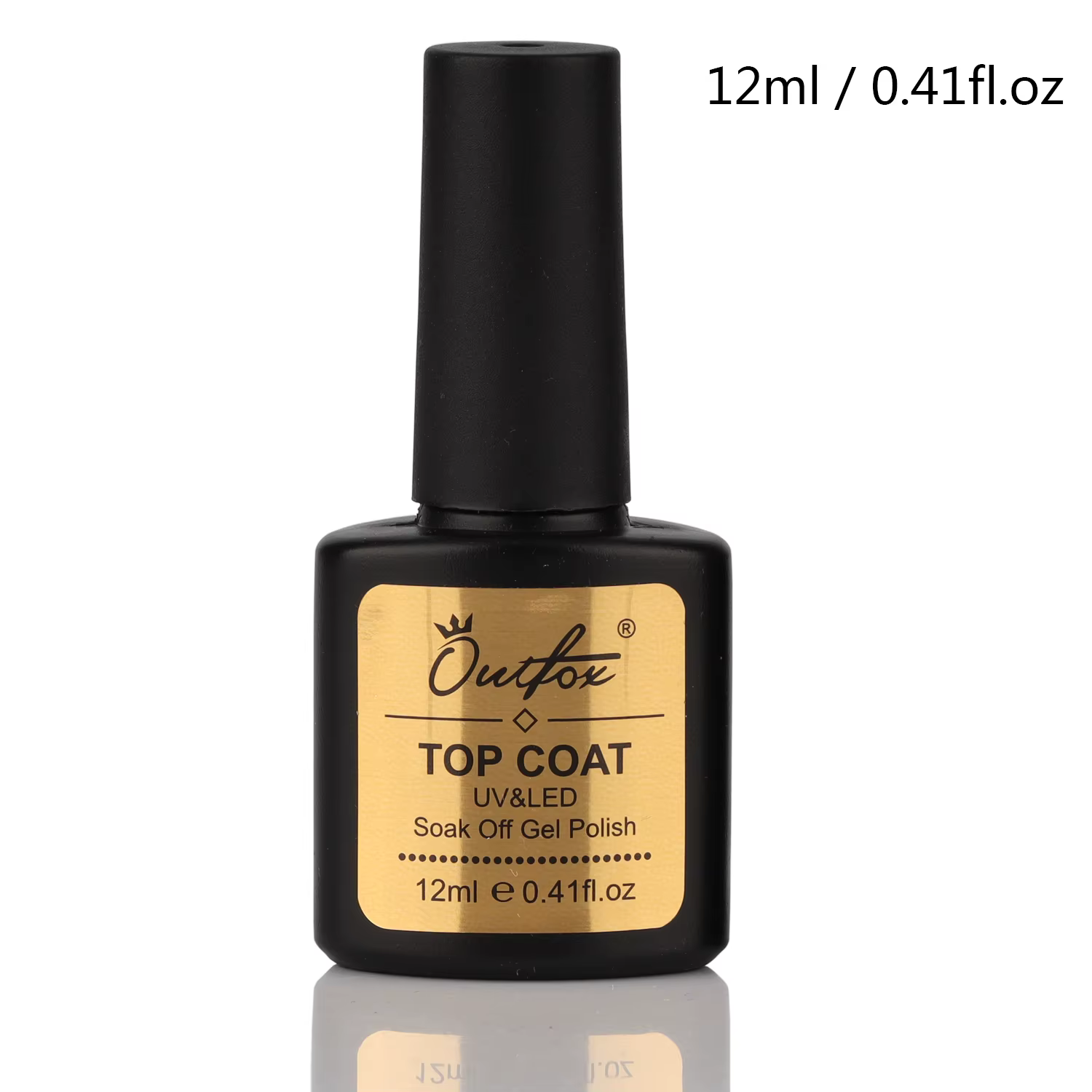 Ensemble de base et de couche supérieure de 12 ml de vernis à ongles UV Soak Off sans essuyage