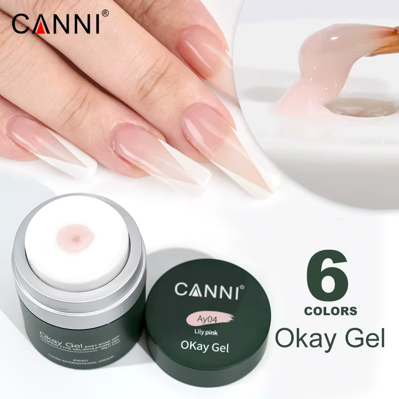 CANNI 30g Ok Gel Extension UV Construction Gel couleur rose chair Gel pompe à Air facile à appliquer tremper UV LED vernis Sculpture Gel