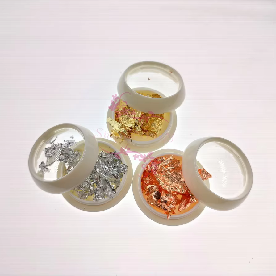 1 ensemble de 3 couleurs métalliques Or rose Argent
