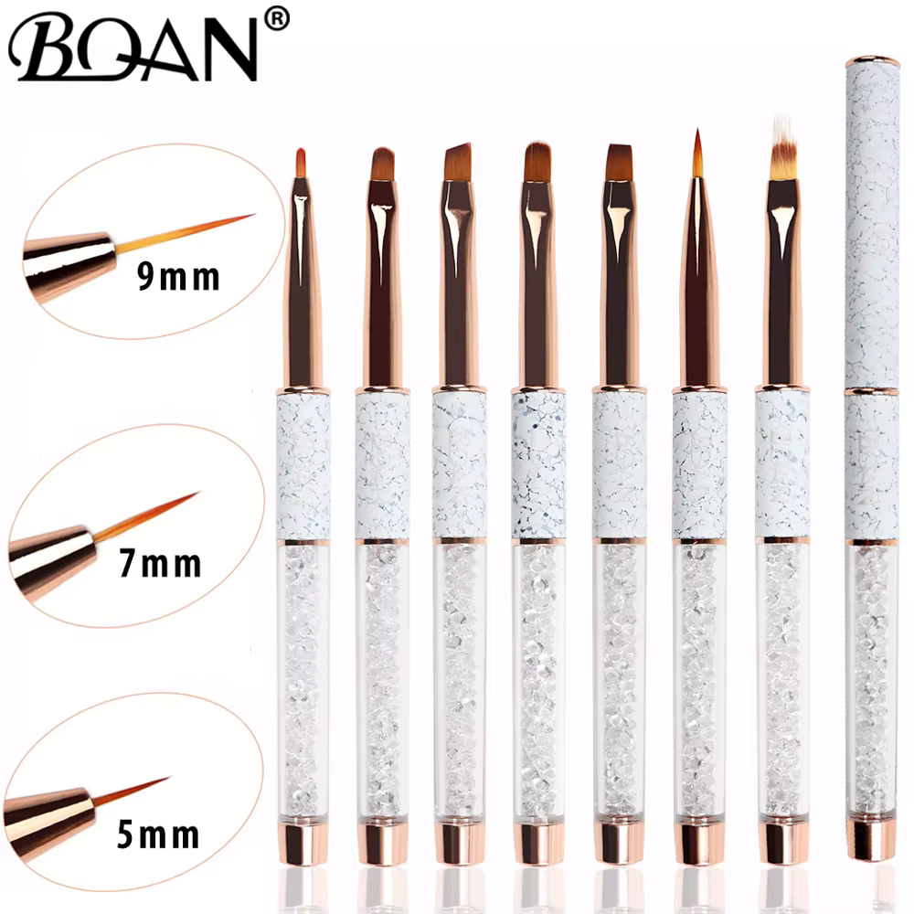 BQAN NOUVEAU Pinceau à ongles or rose