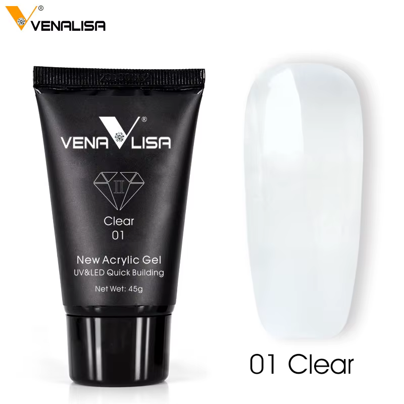VENALISA Gel acrylique 45g gelée rose Poly Gel pour ongles manucure Extension Semi permanente tremper le Gel de construction UV Gel français