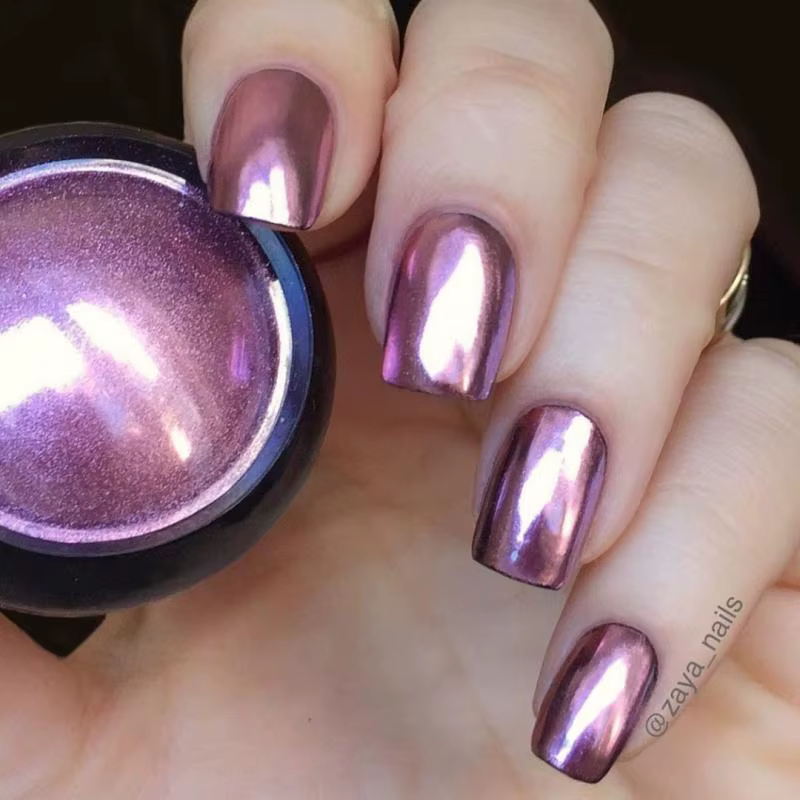 Poudre d'or et d'argent pour Nail Art
