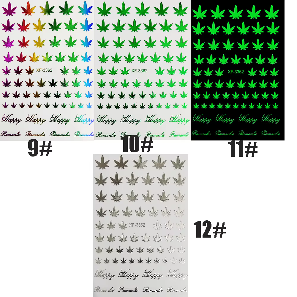 Autocollants adhésifs 3D pour Nail Art