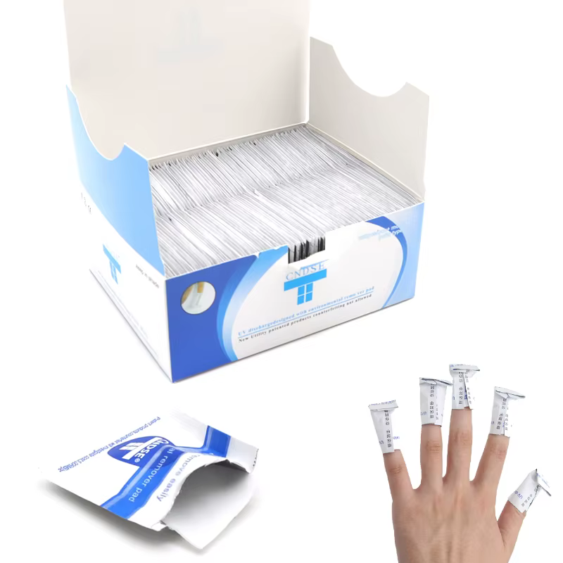 200 pièces/boîte dissolvant de vernis à ongles Gel lingettes serviettes dégraissantes nettoyant Nail Art UV Gel
