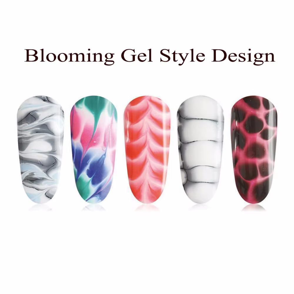 MSHARE Blooming Nails Gel Laque Soak Off Gel à effet d'épandage LED UV