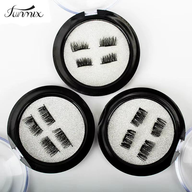 Faux-cils magnétiques 3D, Double bande, bande complète, doux, réutilisables