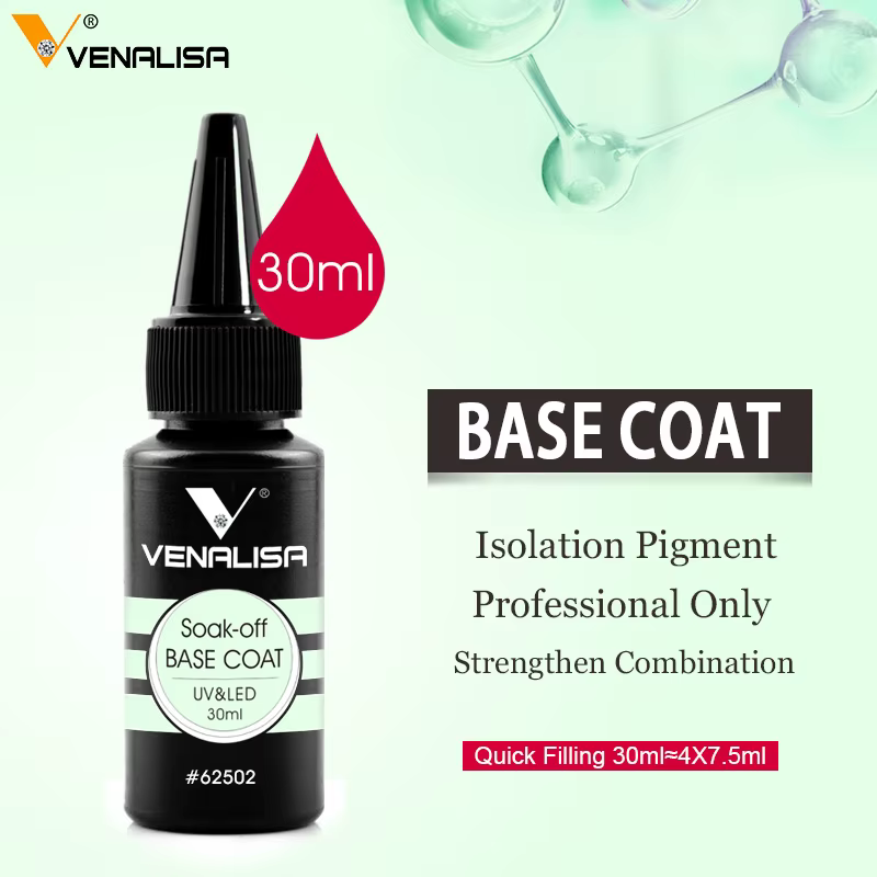 Nouveau manucure Venalisa 30ml 1oz Nowipe couche de finition tremper LED UV vernis à ongles Gel