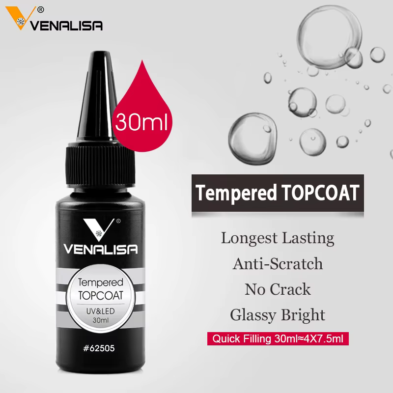 Nouveau manucure Venalisa 30ml 1oz Nowipe couche de finition tremper LED UV vernis à ongles Gel