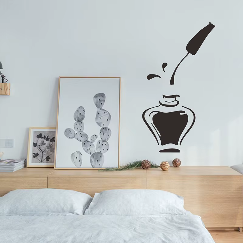 Autocollant mural pour vernis à ongles