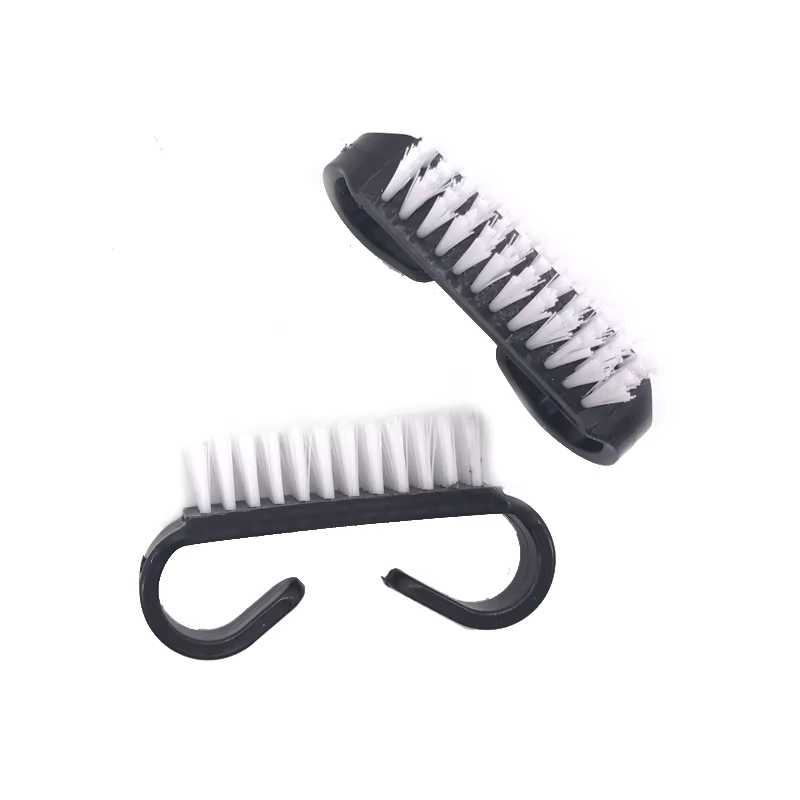 Nouveau Kit de 10 Pinceaux Noirs Professionnels pour le Nettoyage des Ongles
