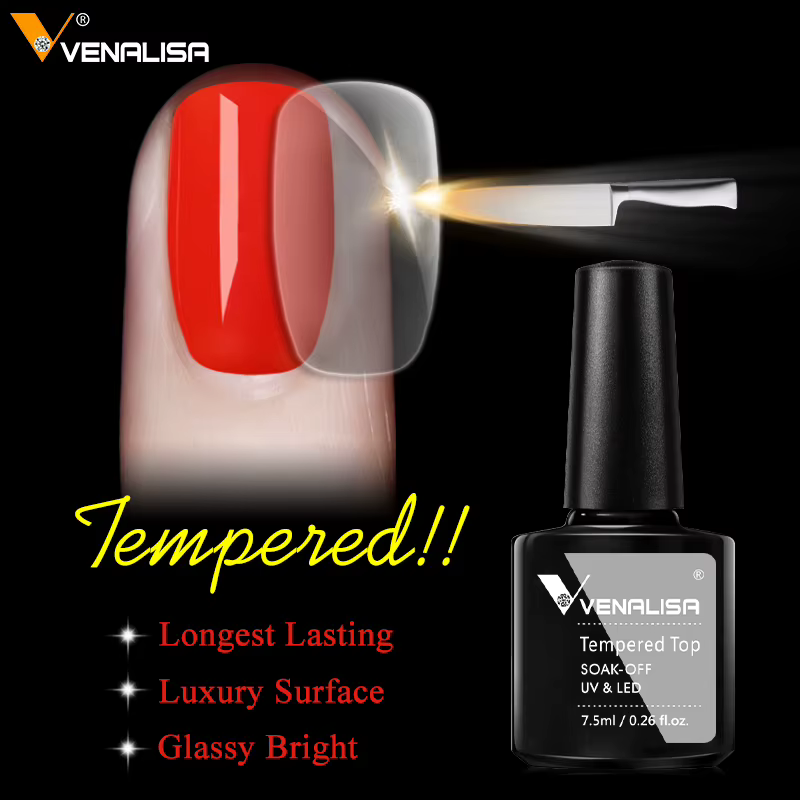 VENALISA – couche de finition pour ongles en verre trempé