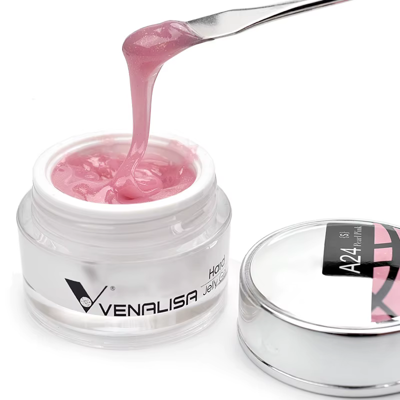 VENALISA Gel d'extension de couleur claire perle Glittle Gel Canni approvisionnement Camouflage fixation gelée Gel pour ongles Gel acrylique auto-nivelant