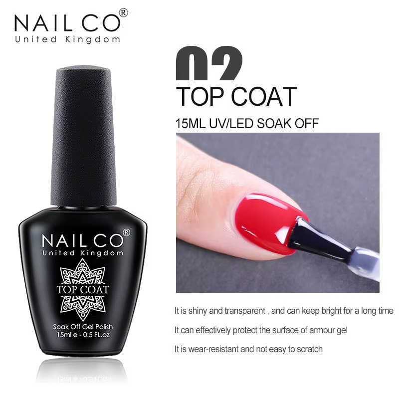 NAILCO nouvelle couche de finition de Base Gel UV vernis à ongles tremper le Lakiery Hybrydowe
