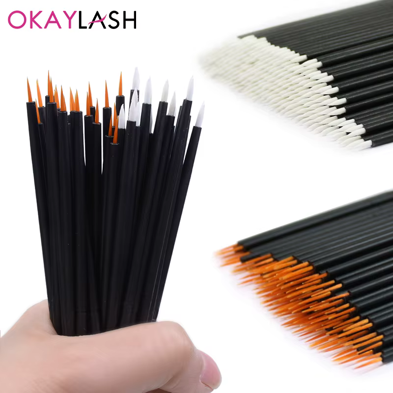 OKAYLASH 50 pcs/lot réutilisable Gel Liner Nail Art pinceaux peinture stylo jetable Eyeliner beauté Eyeline maquillage outils
