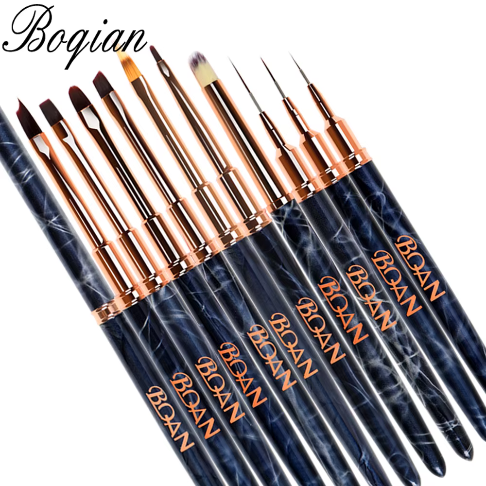 BQAN – brosse à ongles à revêtement marbré