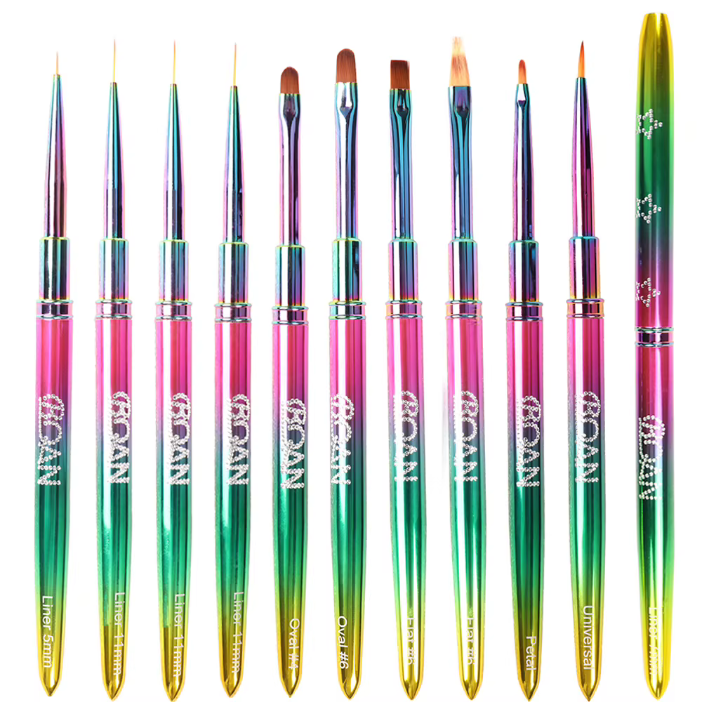 Pinceau coloré pour nail art