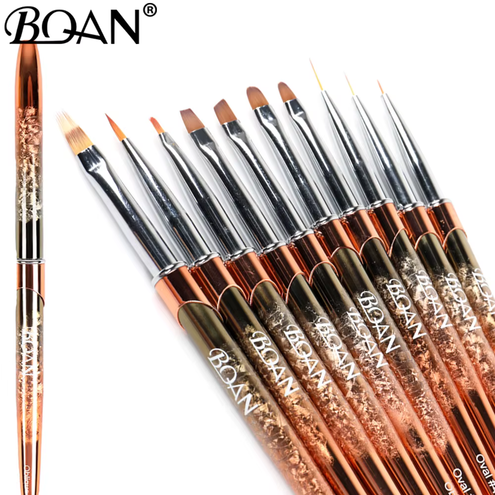 BQAN NOUVEAU Pinceau à ongles or rose