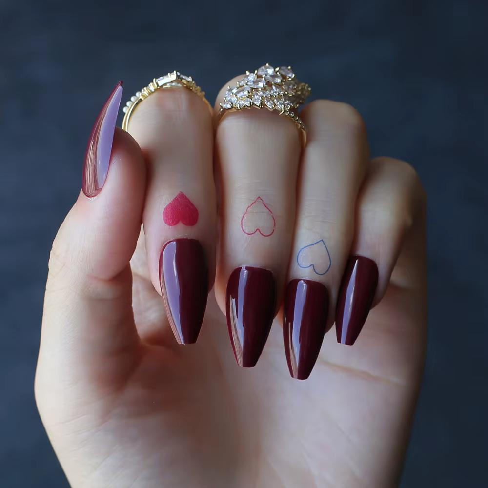 Faux ongles de Ballet courts
