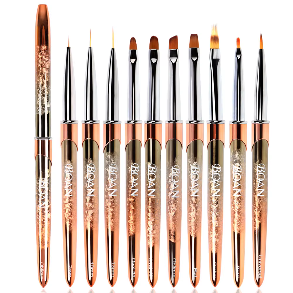 BQAN – brosse à ongles en or Rose