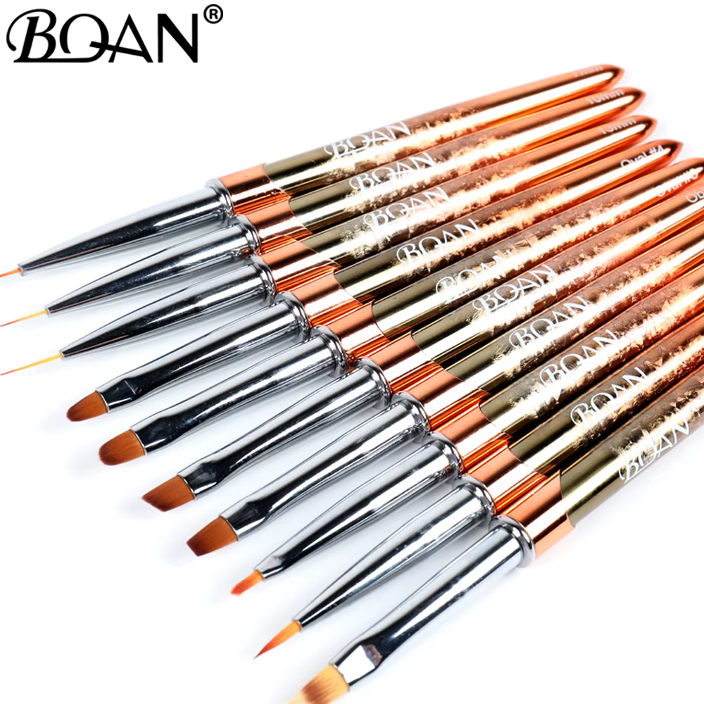 BQAN NOUVEAU Pinceau à ongles or rose