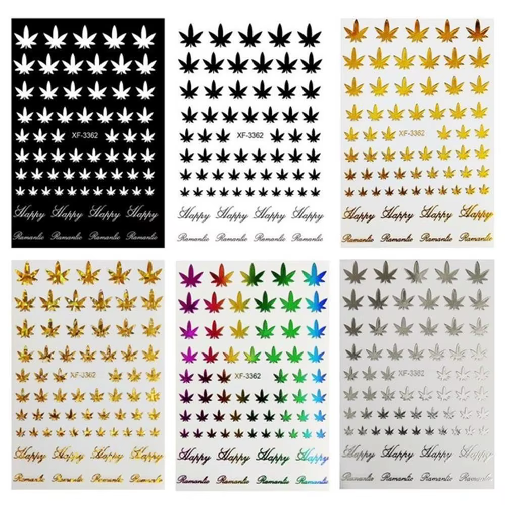 Autocollants adhésifs 3D pour Nail Art