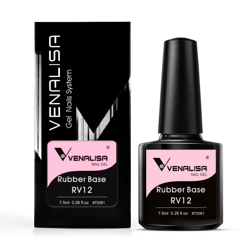 VENALISA 7.5ml couche de Base en caoutchouc couleur vernis à ongles Semi Transparent français