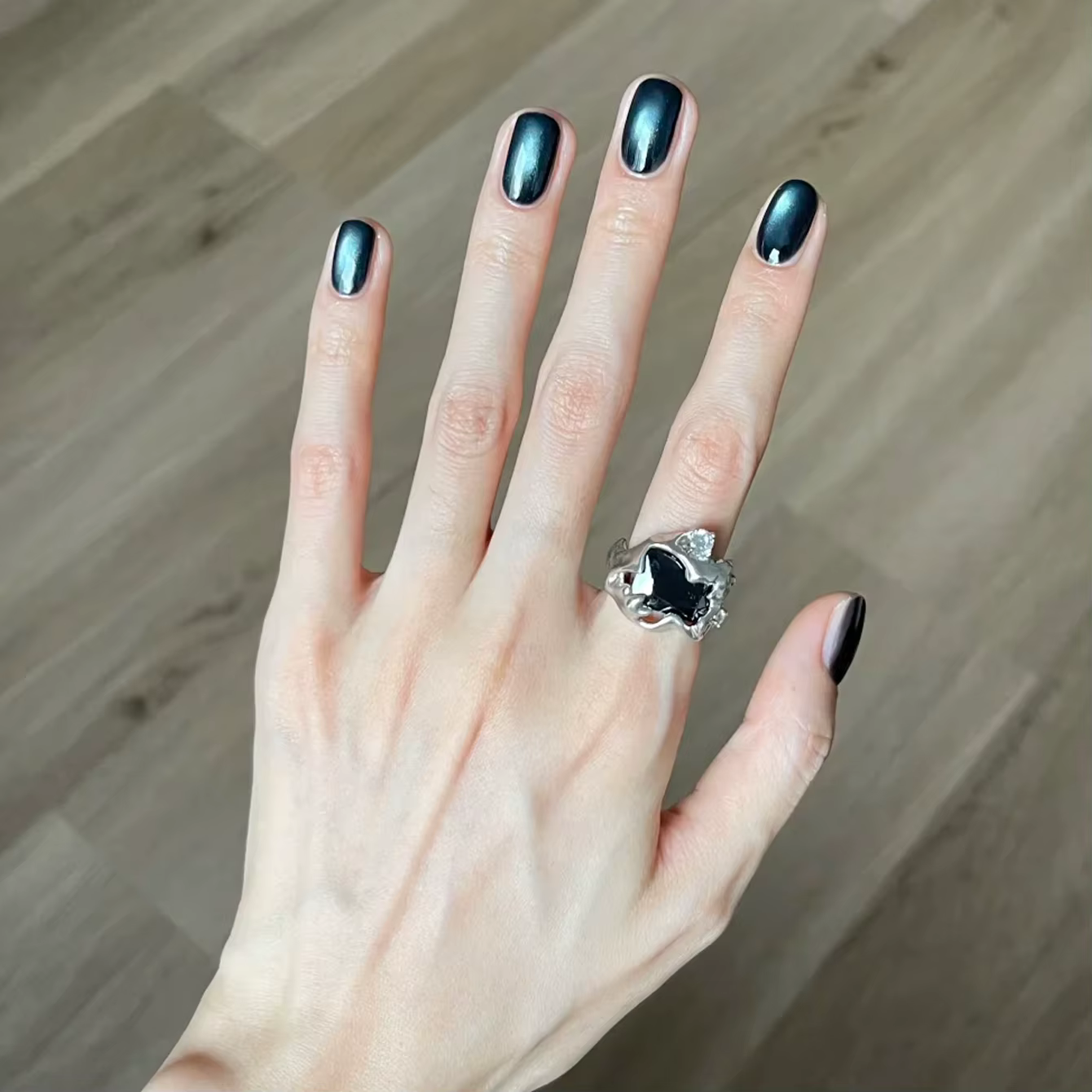 MIANEL Gel à ongles effet œil de chat bleu nuit foncé