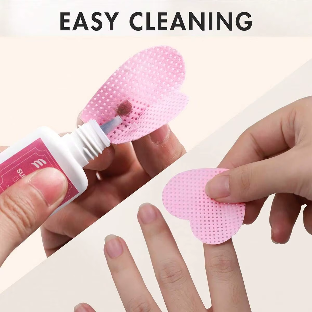 YIKOOLIN 200 pièces/boîte lingettes pour ongles non pelucheuses Extension de cils
