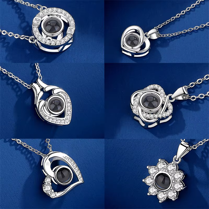 Collier coeur personnalisé avec photo à l'intérieur collier photo coeur personnalisé personnalisé bijoux en or rose cadeaux pour femmes filles